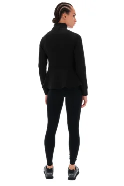 Aktivjacke mit Schößchenform und Reißverschluss