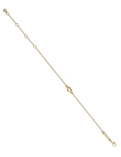 Armband aus massivem Mini-Herz-Ketten