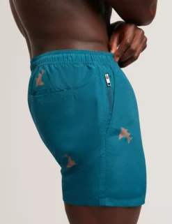 Badehose mit Goldfischmuster und Kordelzug