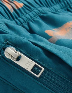 Badehose mit Goldfischmuster und Kordelzug