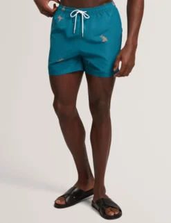 Badehose mit Goldfischmuster und Kordelzug