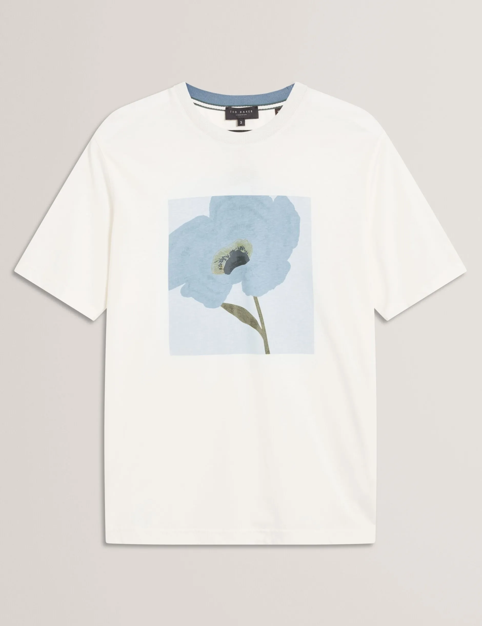 Baumwoll-T-Shirt mit Blumenmuster