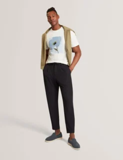 Baumwoll-T-Shirt mit Blumenmuster