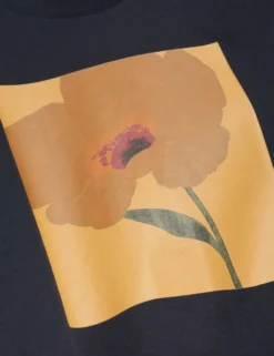 Baumwoll-T-Shirt mit Blumenmuster