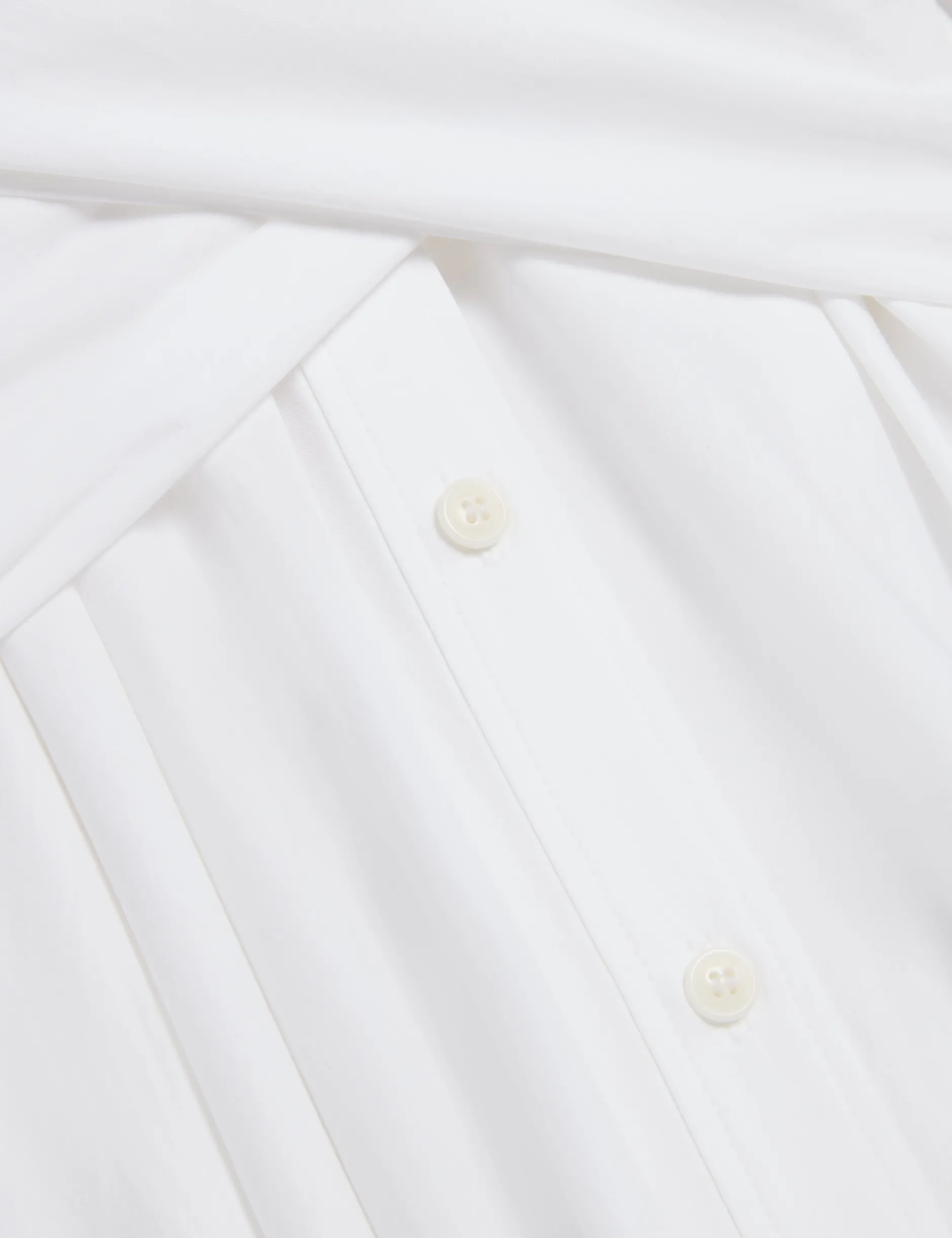 Baumwoll-Wickelkleid mit Cut-Outs, Midi-Länge, Hemdbluse