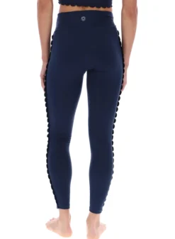 Bequeme Stretch-Yoga-Leggings mit Muschelsaum