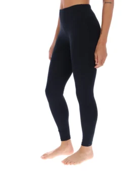 Bequeme Stretch-Yoga-Leggings mit Muschelsaum