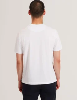 Botanisches Grafik-T-Shirt mit Rundhalsausschnitt