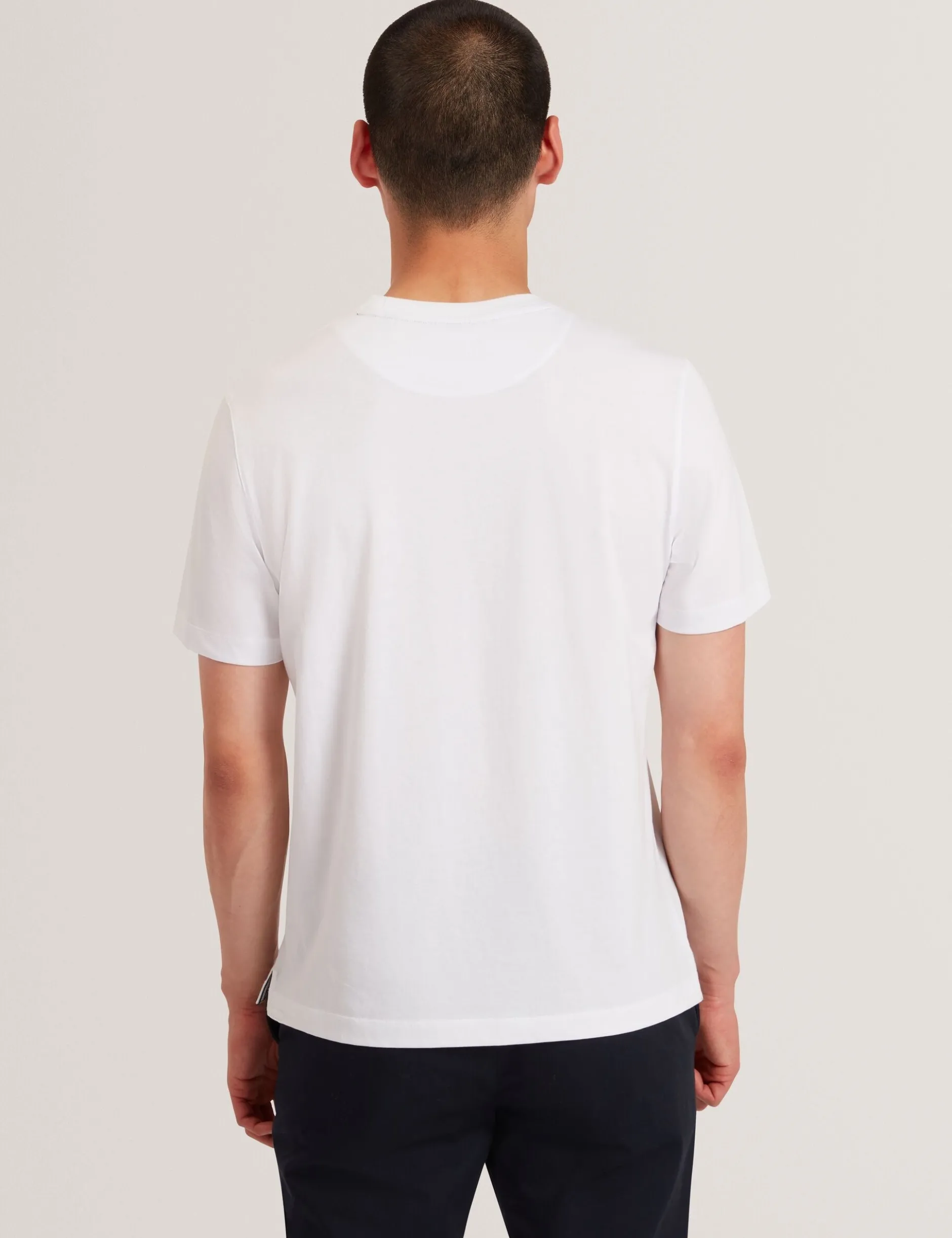 Botanisches Grafik-T-Shirt mit Rundhalsausschnitt