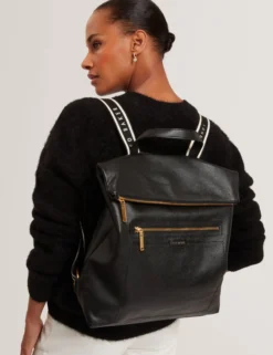 Branding Webbing Großer Lederrucksack