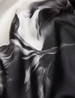 Cardigan mit einfarbigem Print und gewebter Vorderseite