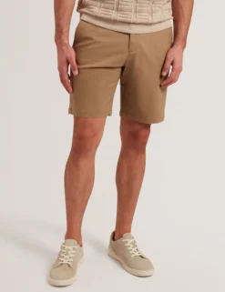 Chino-Shorts aus Baumwollmischgewebe mit regulärer Passform