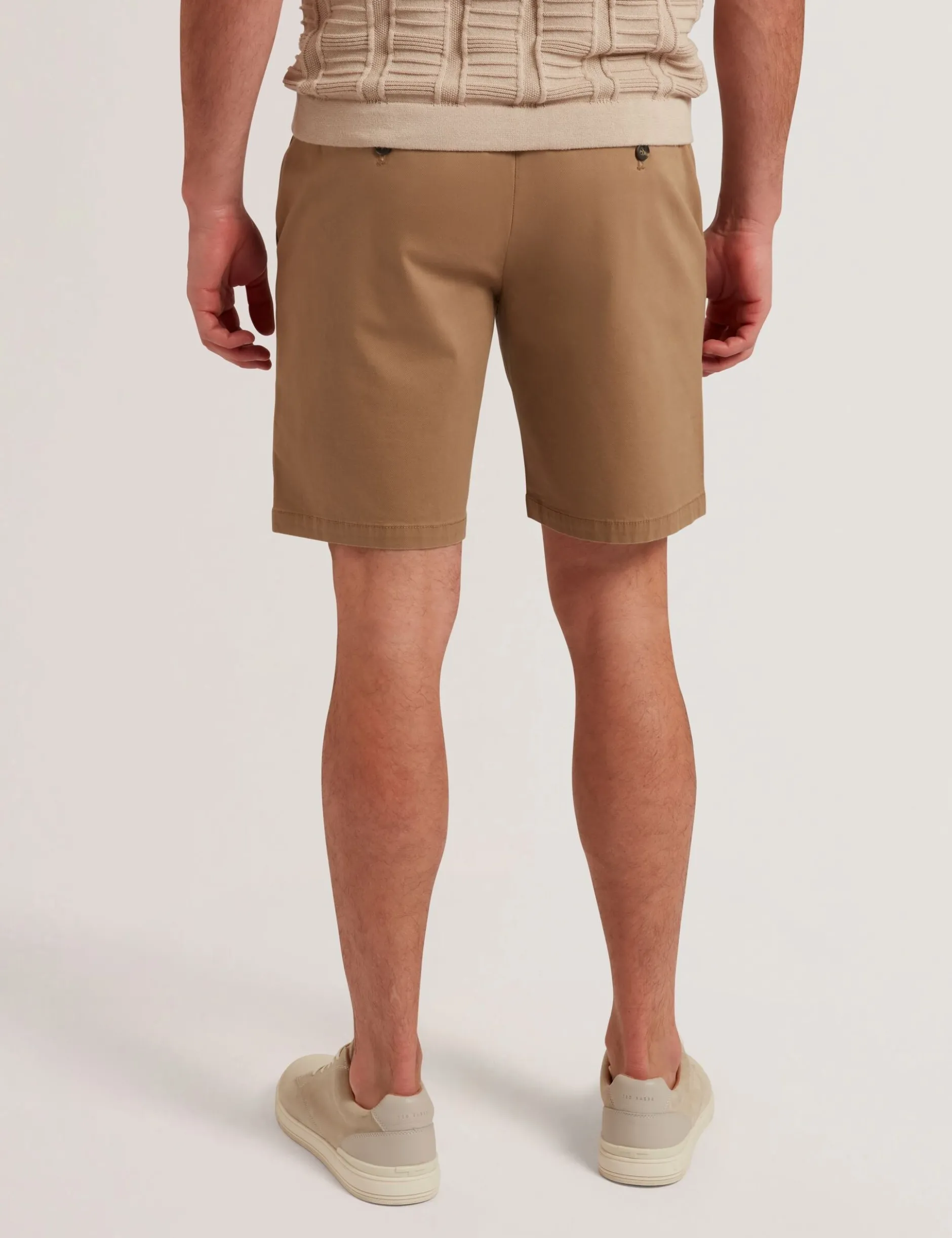 Chino-Shorts aus Baumwollmischgewebe mit regulärer Passform