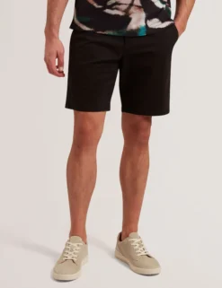 Chino-Shorts aus Baumwollmischgewebe mit regulärer Passform