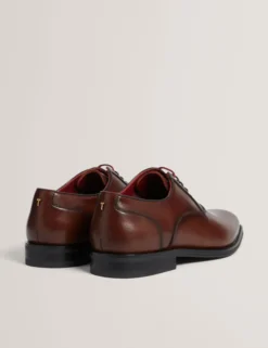 Derby-Schnürschuhe aus Glattleder