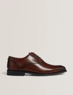 Derby-Schnürschuhe aus Glattleder