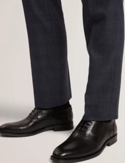 Derby-Schnürschuhe aus Glattleder
