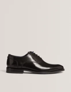 Derby-Schnürschuhe aus Glattleder