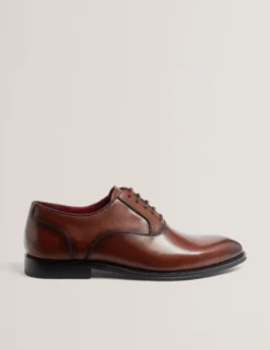 Derby-Schnürschuhe aus Glattleder