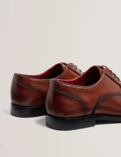 Derby-Schnürschuhe aus Glattleder