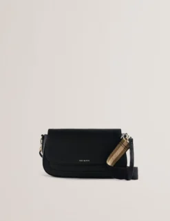 East West Satchel-Tasche aus Ledergewebe