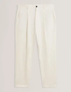 Elegante, schmal zulaufende Baumwoll-Stretchhose