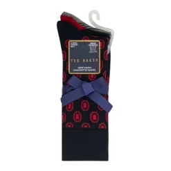 3er-Pack bedruckte Crew Socken
