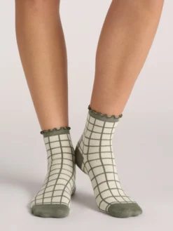 3er-Pack gemischte Rüschen-Knöchelsocken