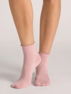 3er-Pack gemischte Rüschen-Knöchelsocken