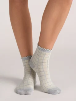 3er-Pack gemischte Rüschen-Knöchelsocken