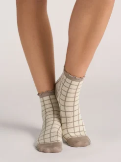 3er-Pack gemischte Rüschen-Knöchelsocken