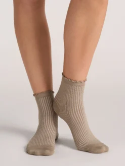 3er-Pack gemischte Rüschen-Knöchelsocken