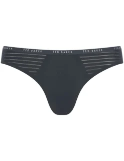 3er-Pack gestreifte, unsichtbare Netz-Slips