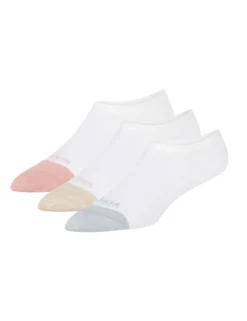 3er-Pack kontrastfarbene Zehenkappen-Sneakersocken