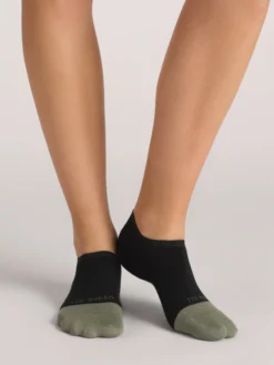 3er-Pack kontrastfarbene Zehenkappen-Sneakersocken