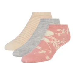 3er-Pack kontrastfarbene Zehenkappen-Sneakersocken