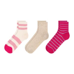 3er-Pack Socken mit Schleifenmotiv