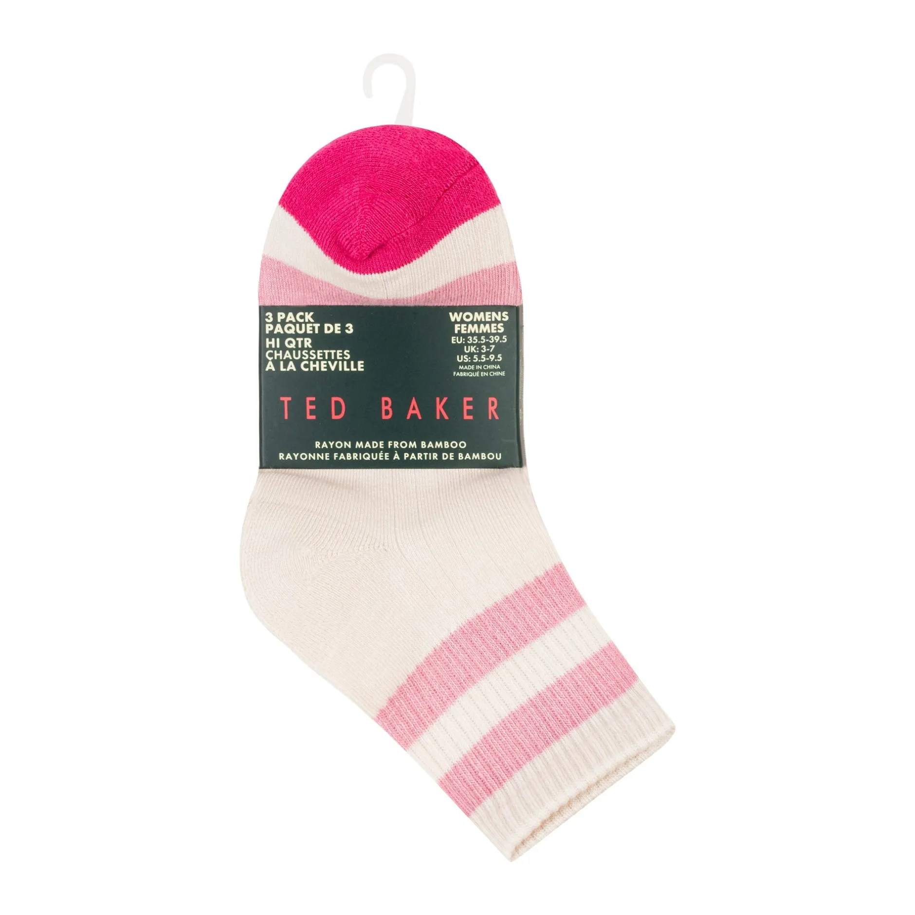 3er-Pack Socken mit Schleifenmotiv