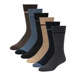6er-Packung Baumwollmischgewebe-Socken