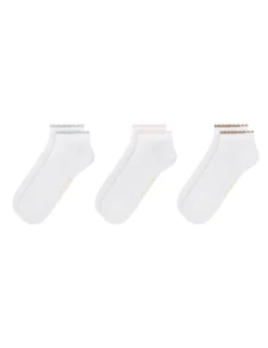 3er-Packung kurze, gewellte Knöchelsocken