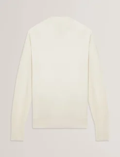 Feinstrickoberteil mit drapierter Satin-Vorderseite