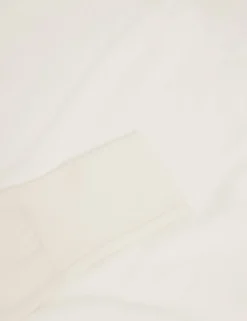 Feinstrickoberteil mit drapierter Satin-Vorderseite