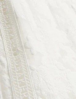Florale Textur Hochgeschnittene Webshorts