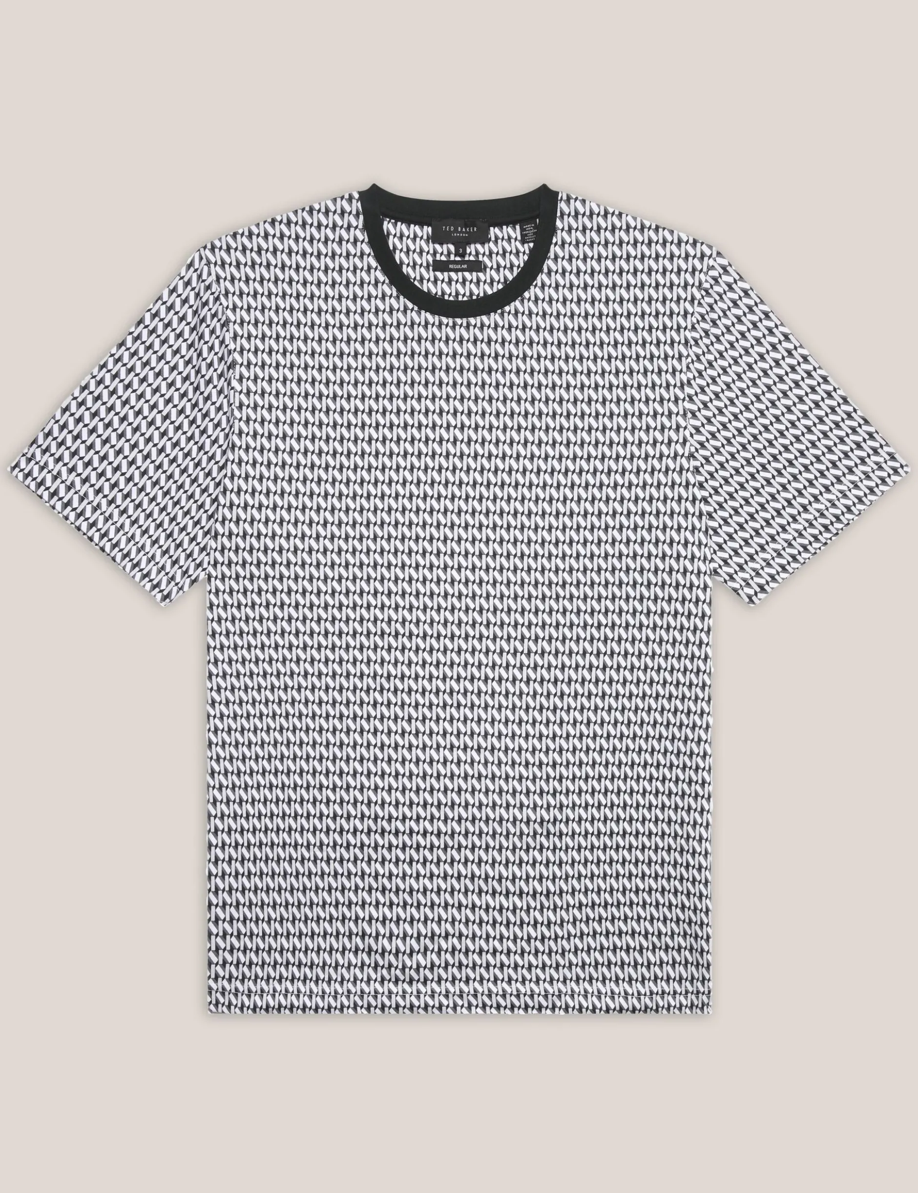 Geometrisches Jersey-Top-Geschenkset, 3er-Pack