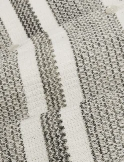 Gestreiftes Strickhemd mit lockeren Ärmeln