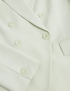 Gewebter zweireihiger Anzugblazer
