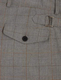 Glen Check Hose mit Bundfalten