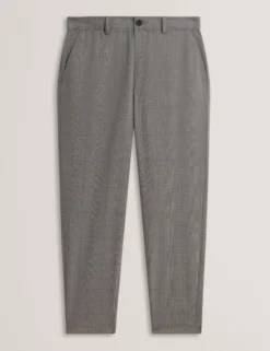 Glen Check Hose mit Bundfalten