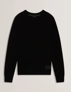 Grobstrickpullover mit Rundhalsausschnitt