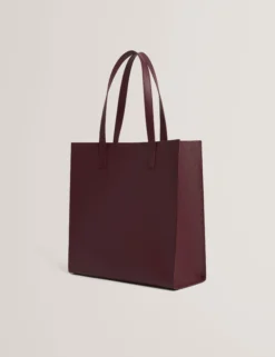 Große Shopper-Tasche mit Blumenstickerei